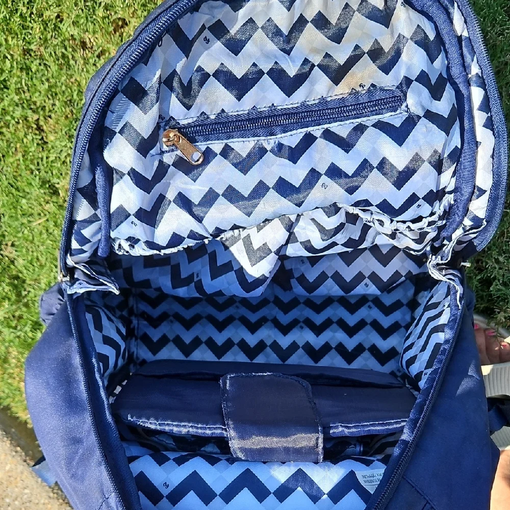 Navy Quilted Diaper Backpack